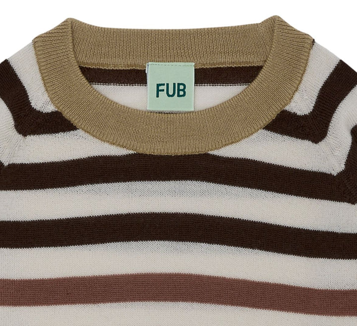 Baby Sweatshirt - Ecru/Walnut