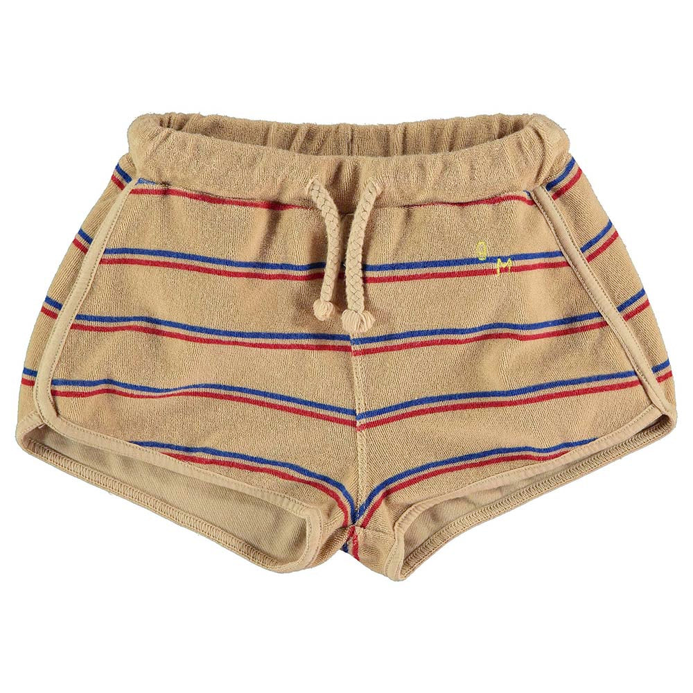 Shorts Terry Bistripe - Beige