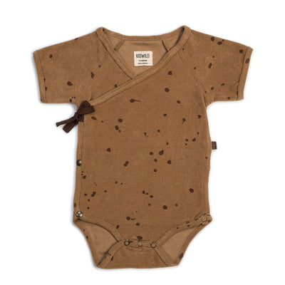 Organic Bodysuit - Splatter AOP Brick