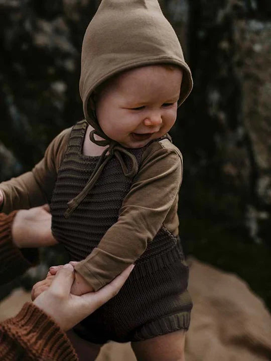 The Knit Romper - Olive