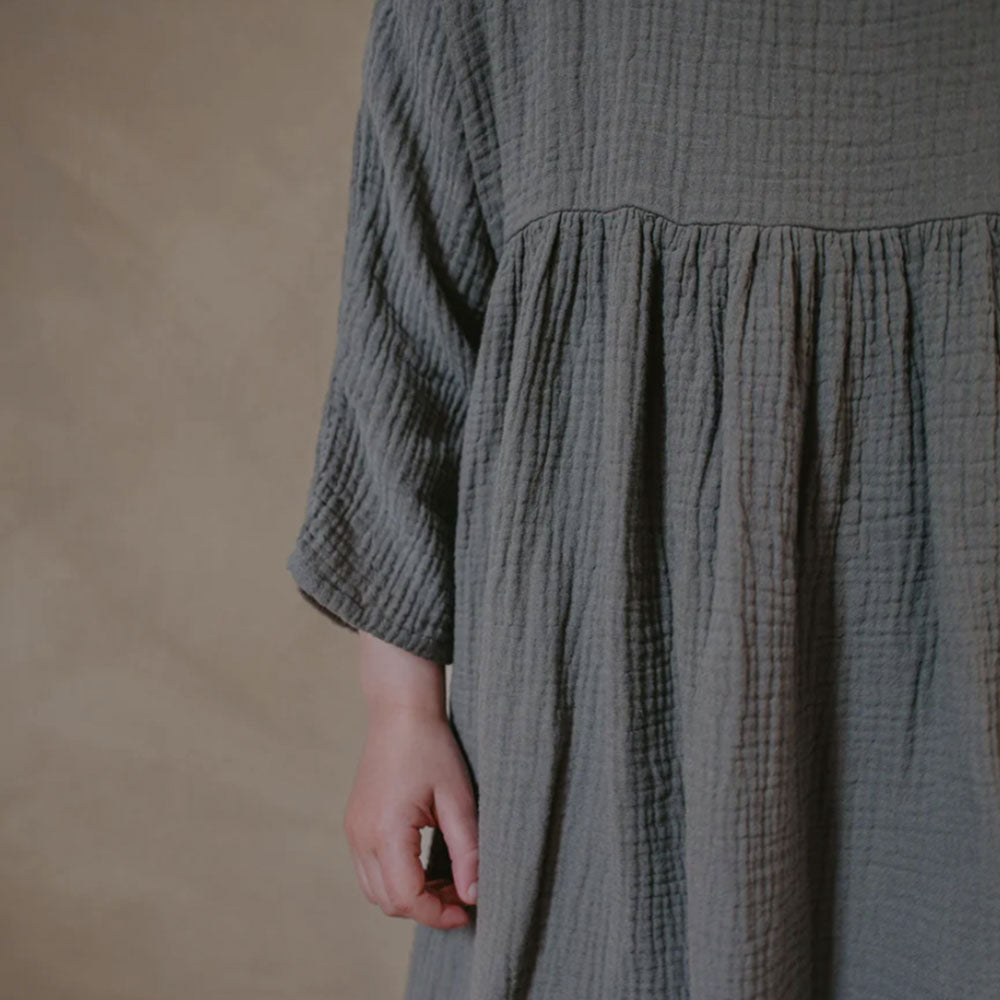 The Muslin Dress - Lead Gray