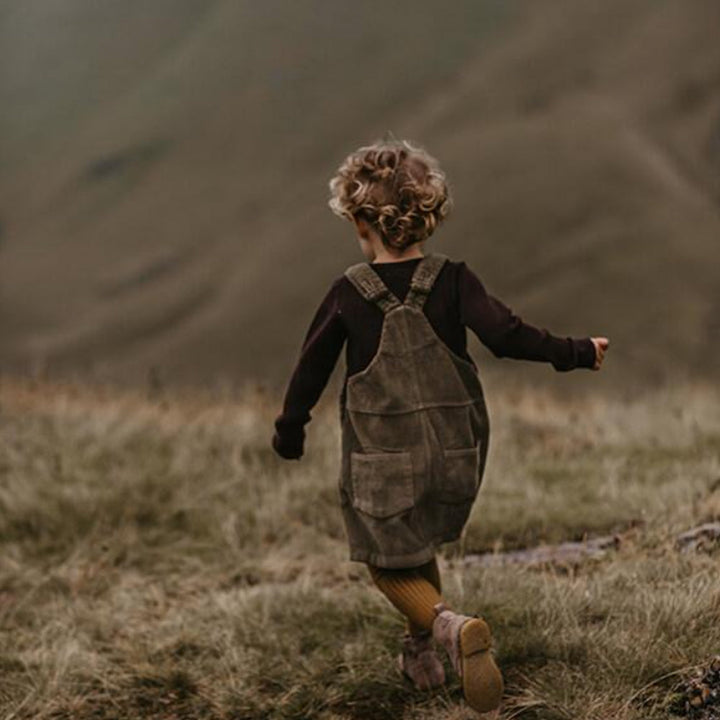 The Retro Pinafore - Olive