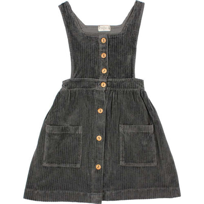 Knit Velour Dress - Antracite