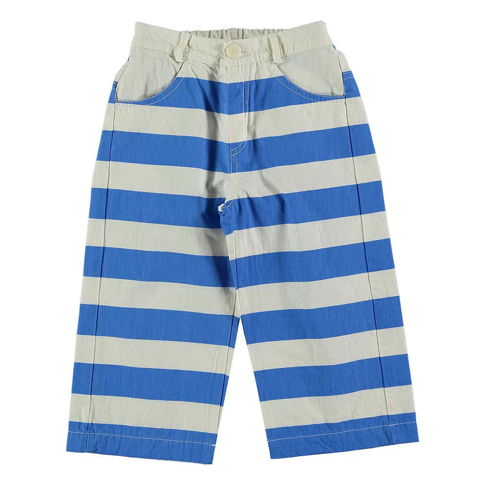Ankle Trouser Wide Stripe - Ivory