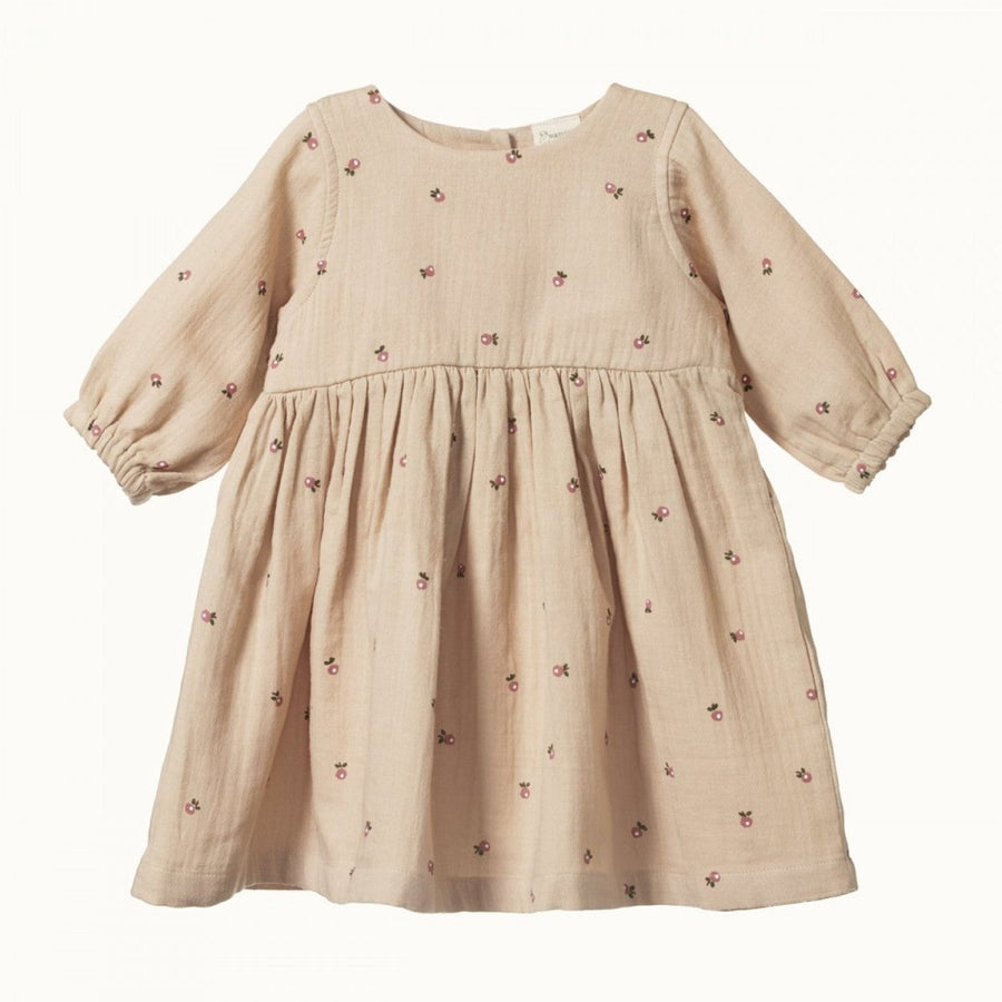 Ada Dress - Posey Blossom Fawn Print - manymoons sandbox