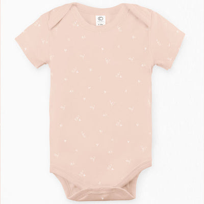 Afton Short Sleeve Bodysuit - Cora Flora/Peach