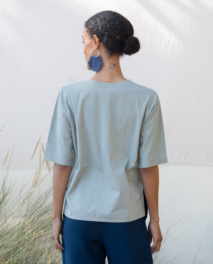 Ali Organic Cotton Top - Soft Sage