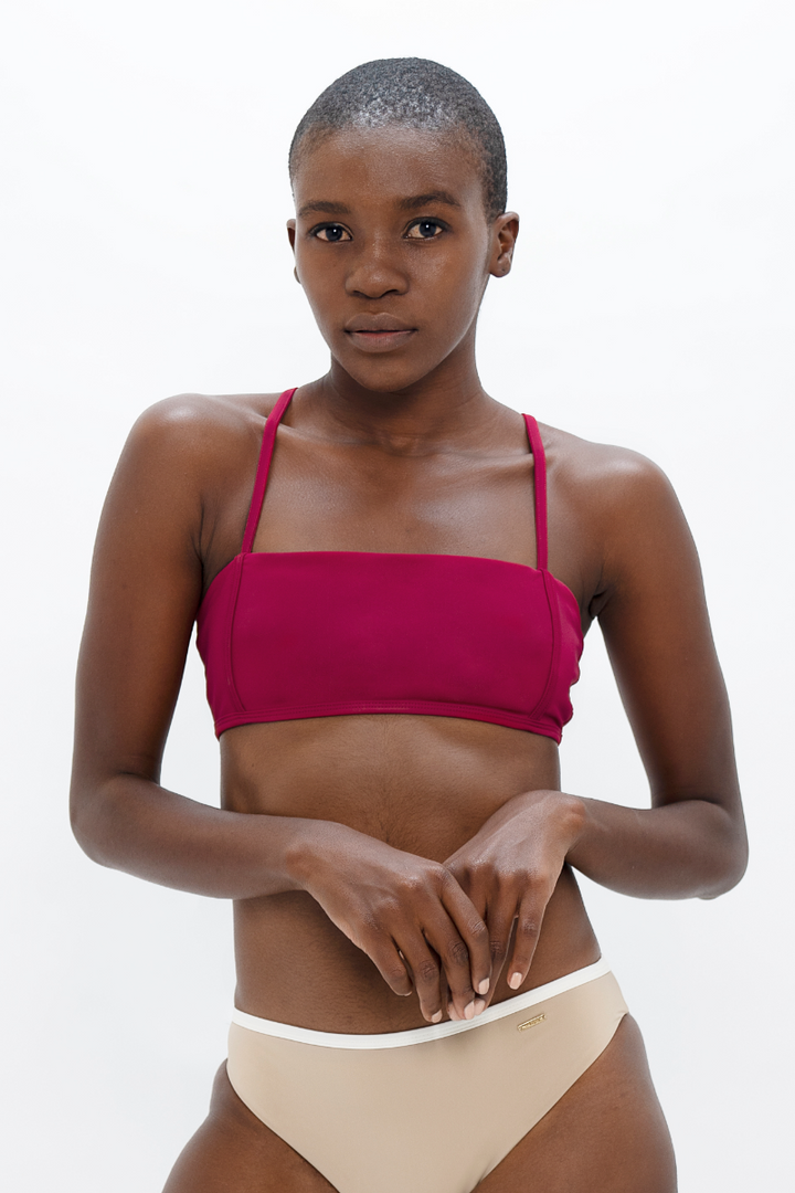 Brisbane Bikini Top - Red Coral