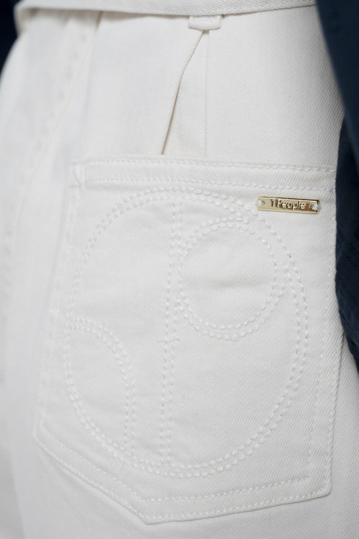 Montana Denim Paperbag Shorts - Alto