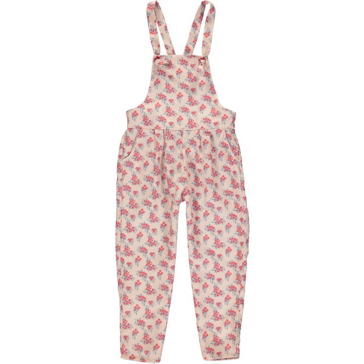 Baby Jumpsuit - Pale Pink w/Flowers