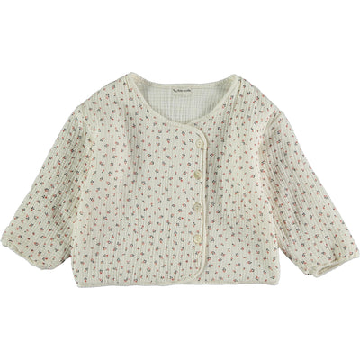 Kids Organic Liberty Padded Jacket - Ivory