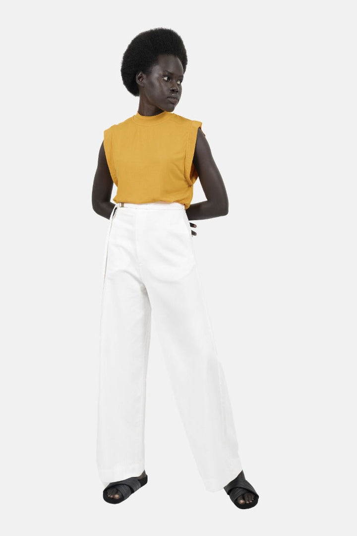Marbella Sleeveless Top - Fenugreek Yellow