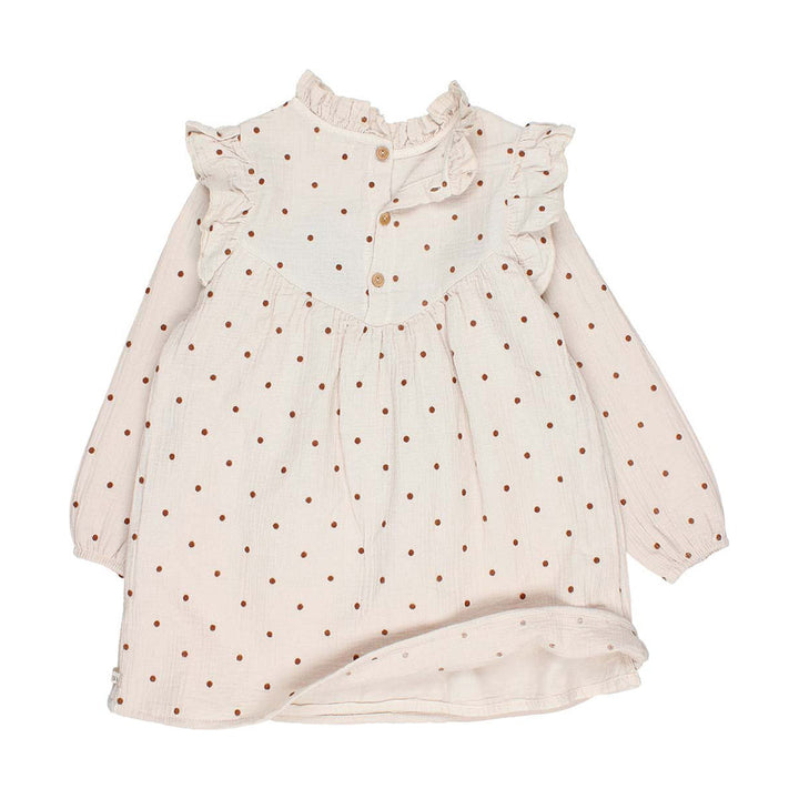 Polka Dots Dress - Sand