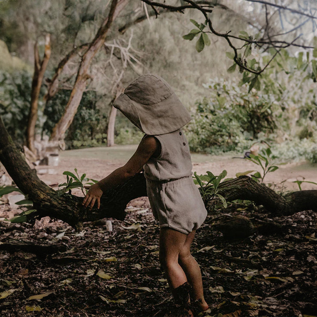 The Vintage Romper - Walnut