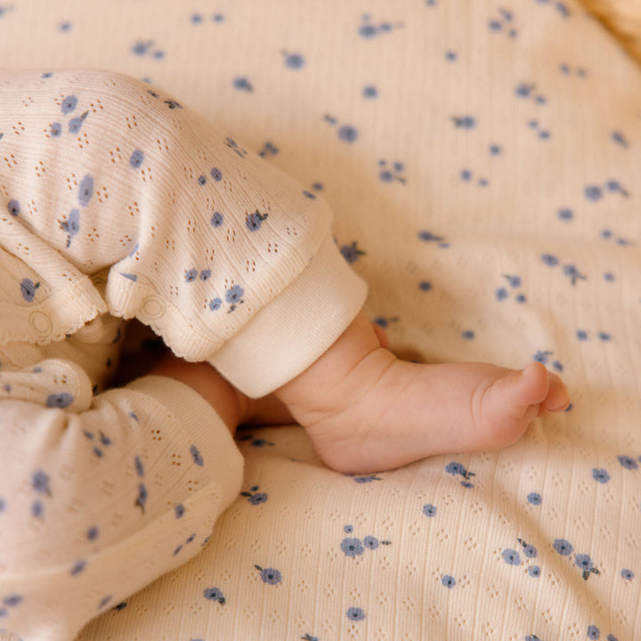 Wrap Pointelle - Daisy Print