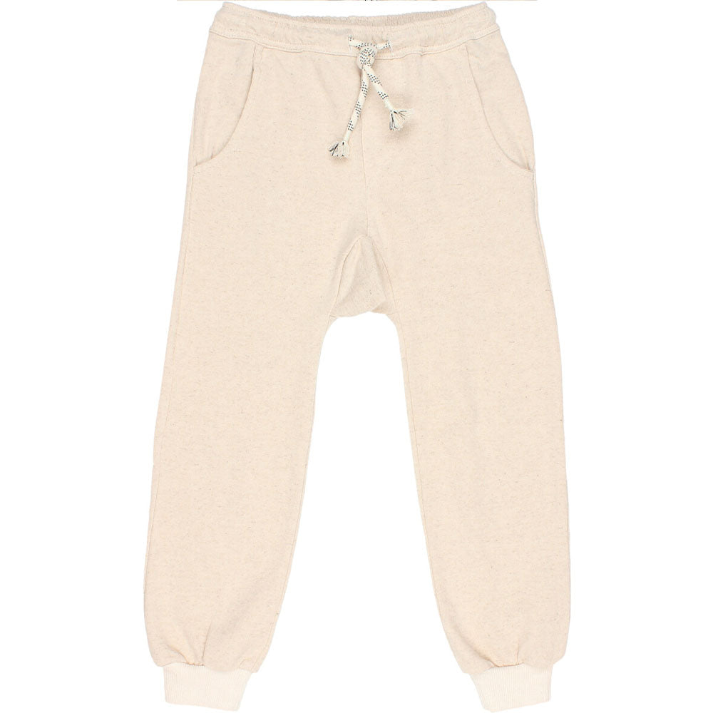 Fleece Jogging Pants with Pockets - Talc