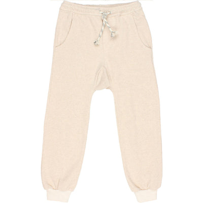Fleece Jogging Pants with Pockets - Talc