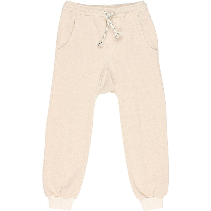 Fleece Jogging Pants with Pockets - Talc