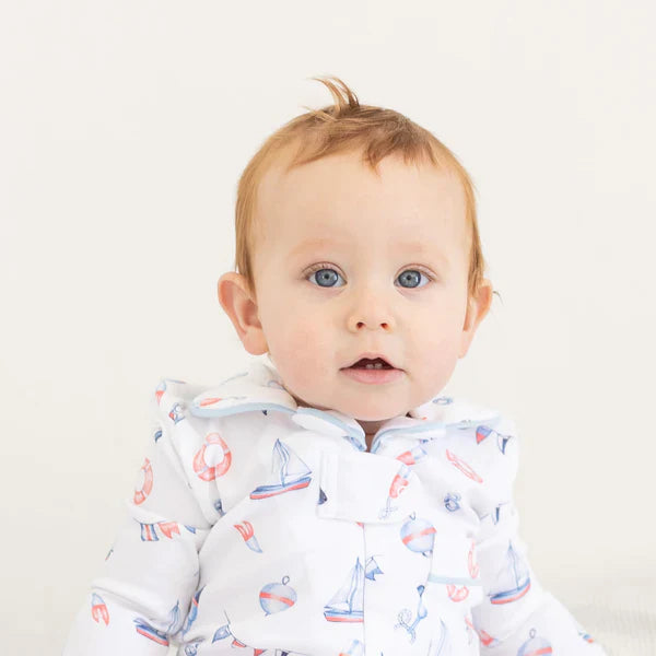 Classic Pajamas Footie - Nautical Print