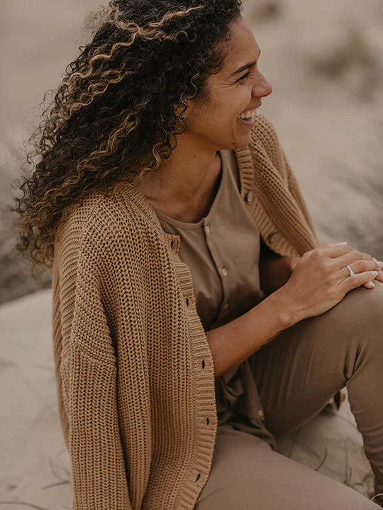 The Chunky Cardigan Women's - Caramel