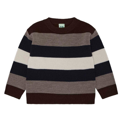 Multi Striped Blouse - Walnut