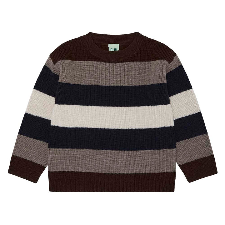 Multi Striped Blouse - Walnut