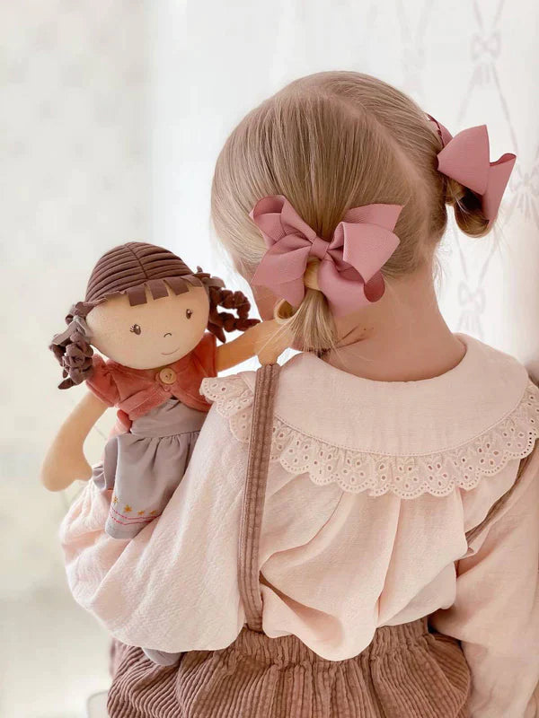 Rose Organic Doll with Brown Hair