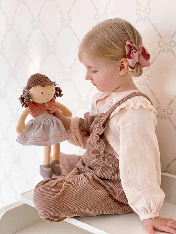 Rose Organic Doll with Brown Hair