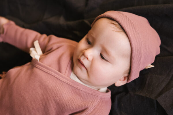 Beanie with Cotton Booties Set - Hibisco