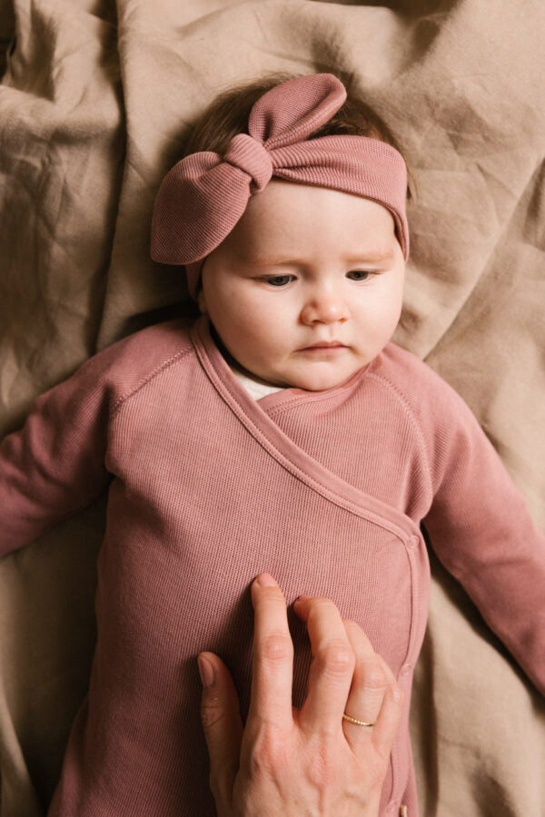 Headband with Cotton Booties - Hibisco