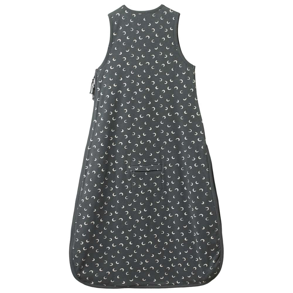 Organic Cotton Sleeping Bag - Mini Crescent Moon Grey Print