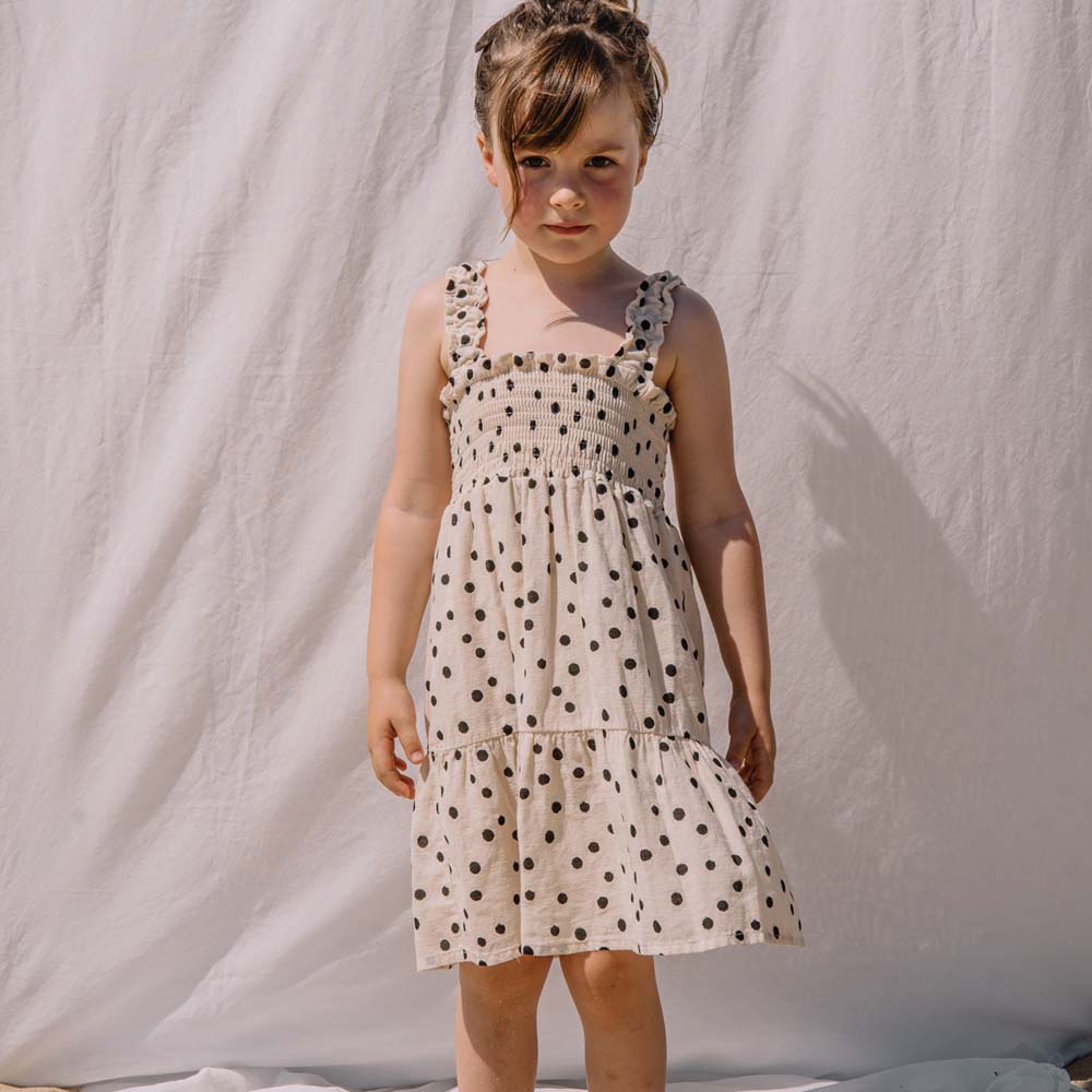 Dots Dress - Sand
