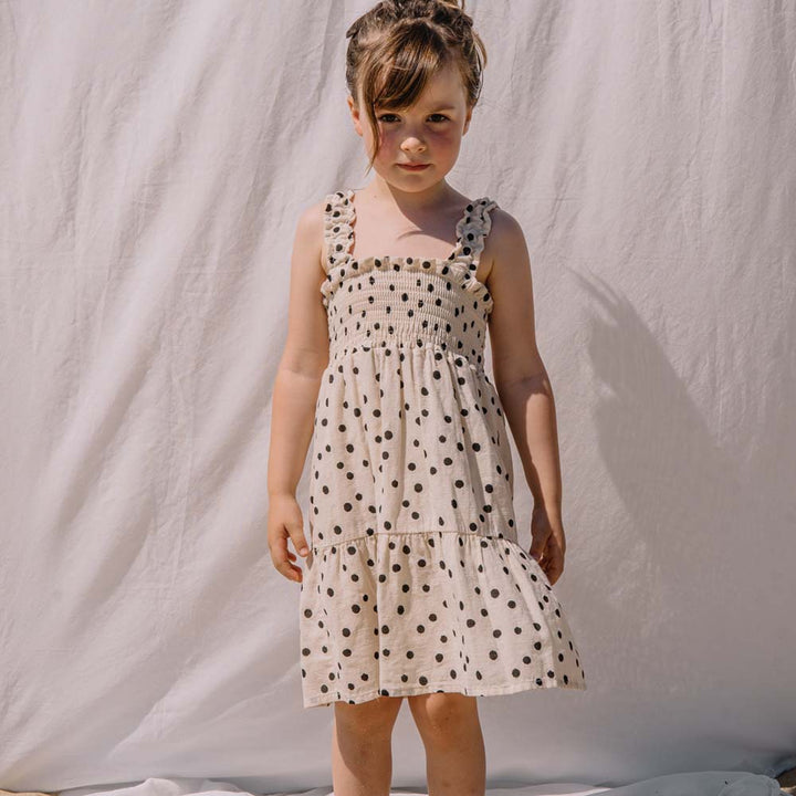 Dots Dress - Sand