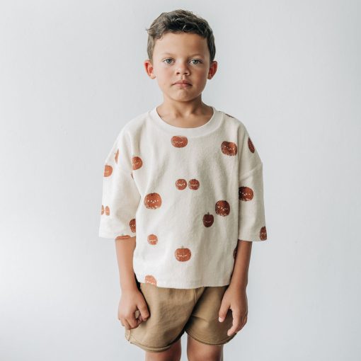 Organic Boxy Sweatshirt - Tomato AOP