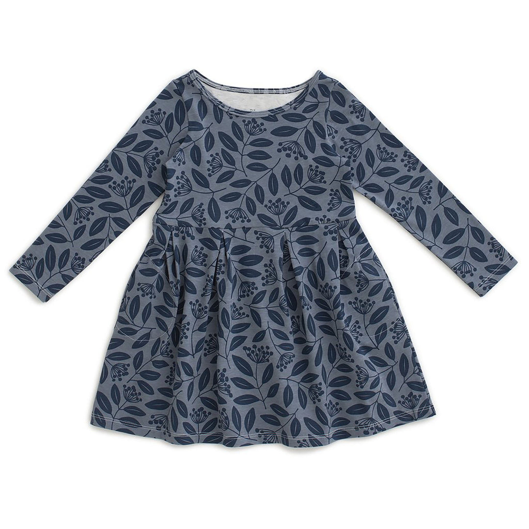 Madison Dress - Elderberry Night Sky & Slate Blue