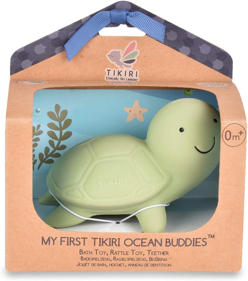 Turtle Natural Rubber Rattle