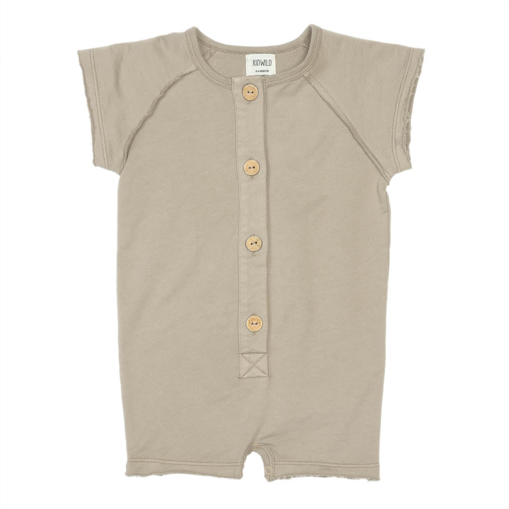 Organic Romper - Pebble