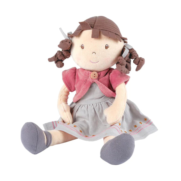 Rose Organic Doll with Brown Hair