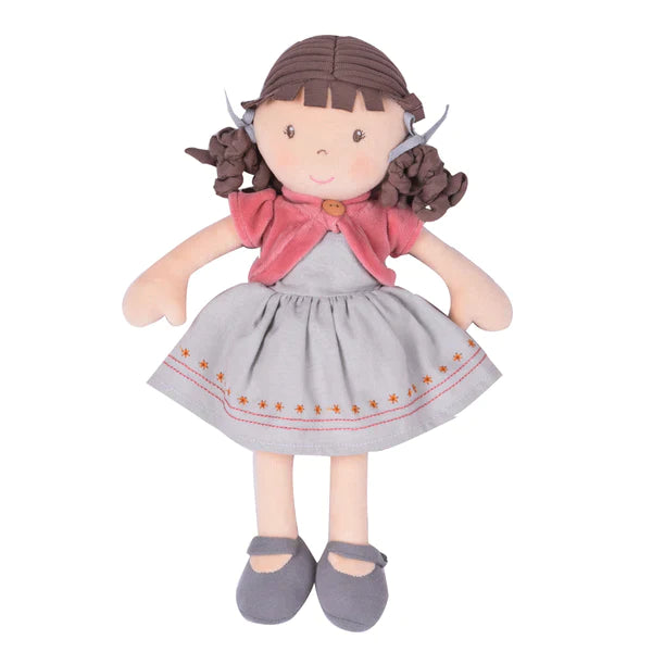 Rose Organic Doll with Brown Hair