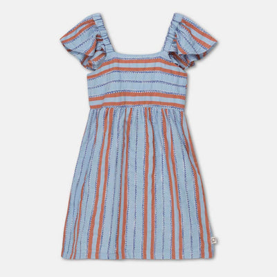 Striped Denim Dress - Unique