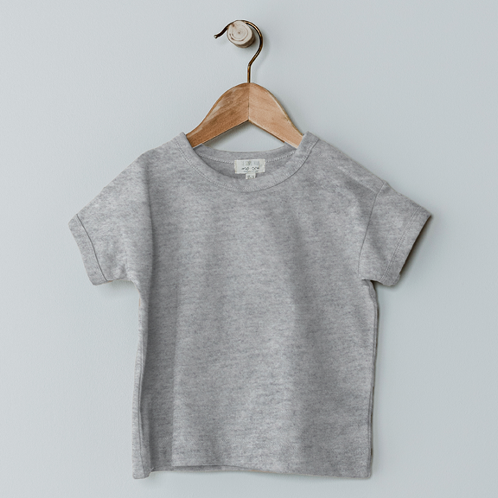 The Boxy Tee - Gray Melange