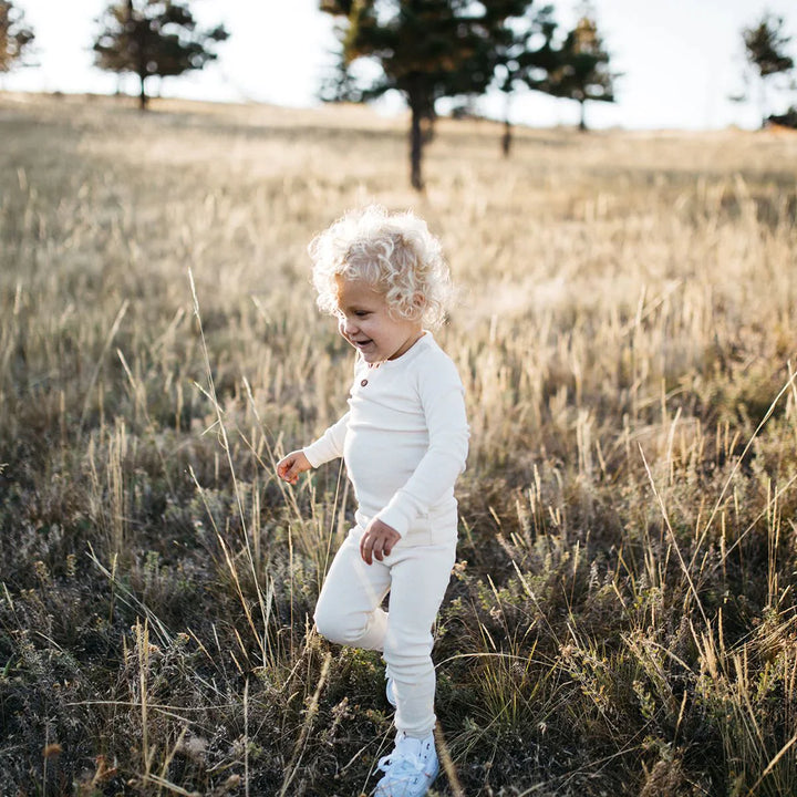 Organic Vintage Leggings - Vanilla