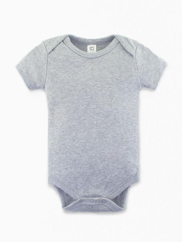 Classic Bodysuit - Short Sleeve - Heather Gray