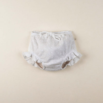 Organic Culotte with Swiss Embroidery