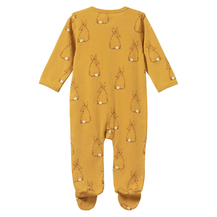 Cotton Stretch & Grow - Bunny Tales Saffron Print