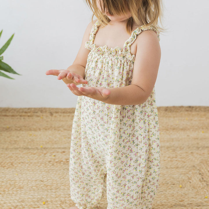 Baby Provence Dungaree - Ecru