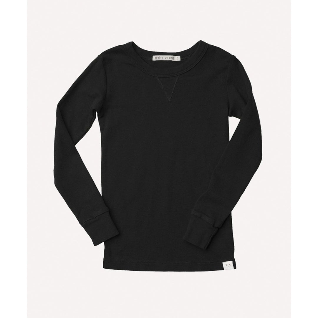 Dominique Long Sleeve Crew - Black