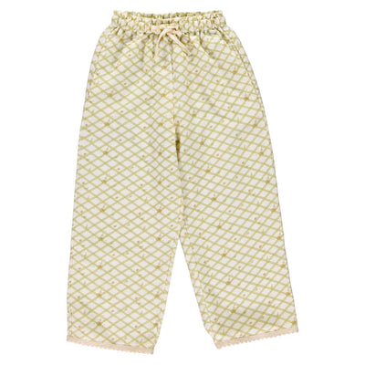 Claudia Pants Woman - Flower Check