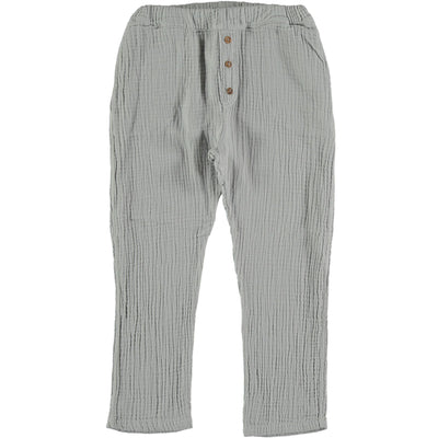 Kids Organic Cotton Gauze Pants - Light Grey