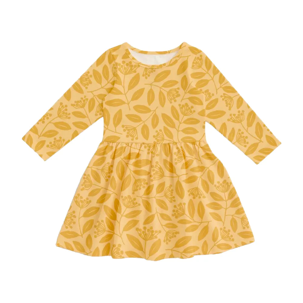 Calgary Dress - Elderberry Ochre